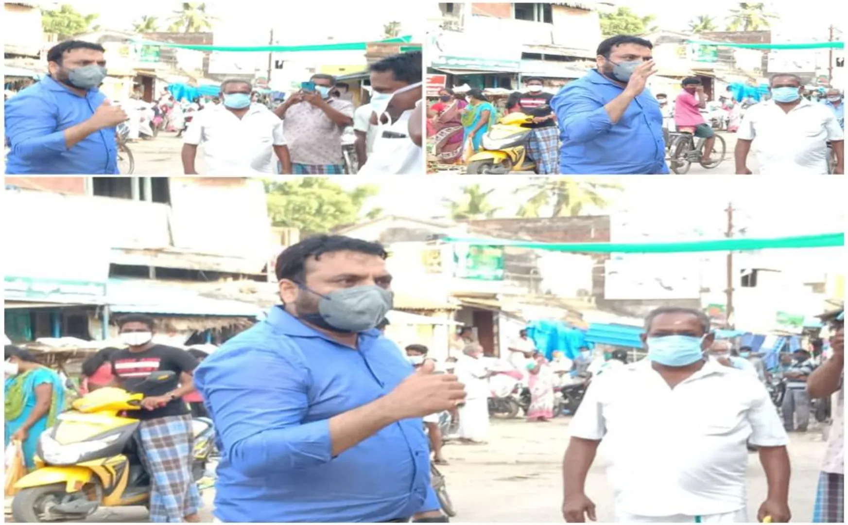 cuddalore district collector peoples masks coronavirus prevention